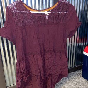 Maroon Blouse